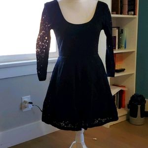 H&M Black Lacey dress